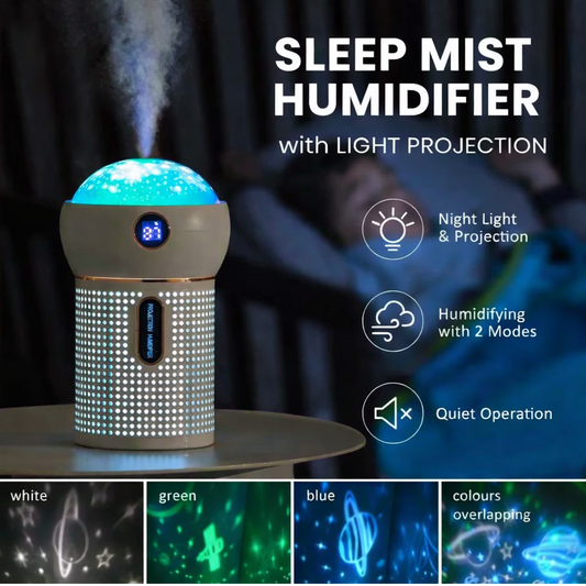 SleepMist™ Projector Humidifier – Relax, Breathe & Sleep Better